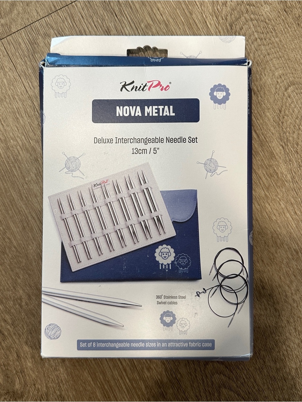 KnitPro Nova Deluxe Interchangeable Needle Set 5" (13cm) | 8 US Sizes (4 to 11)